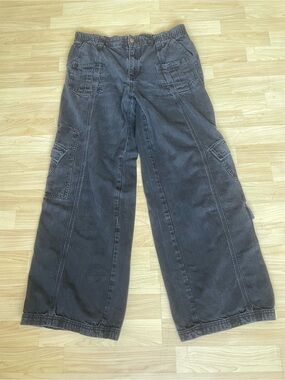 BDG Urban Outfitters Washed Black Y2K Utility Cargo Pants Size 30.